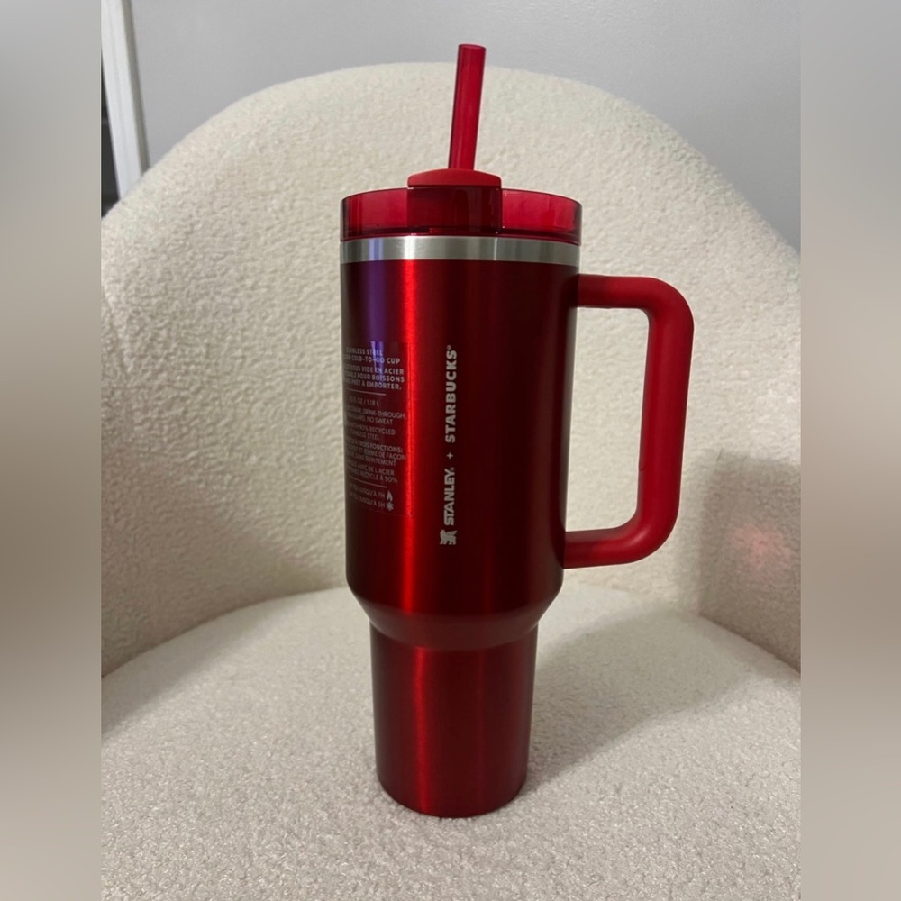 Starbucks Stanley Red 40 oz Holiday tumbler